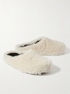 MARNI - Shearling Slippers - White