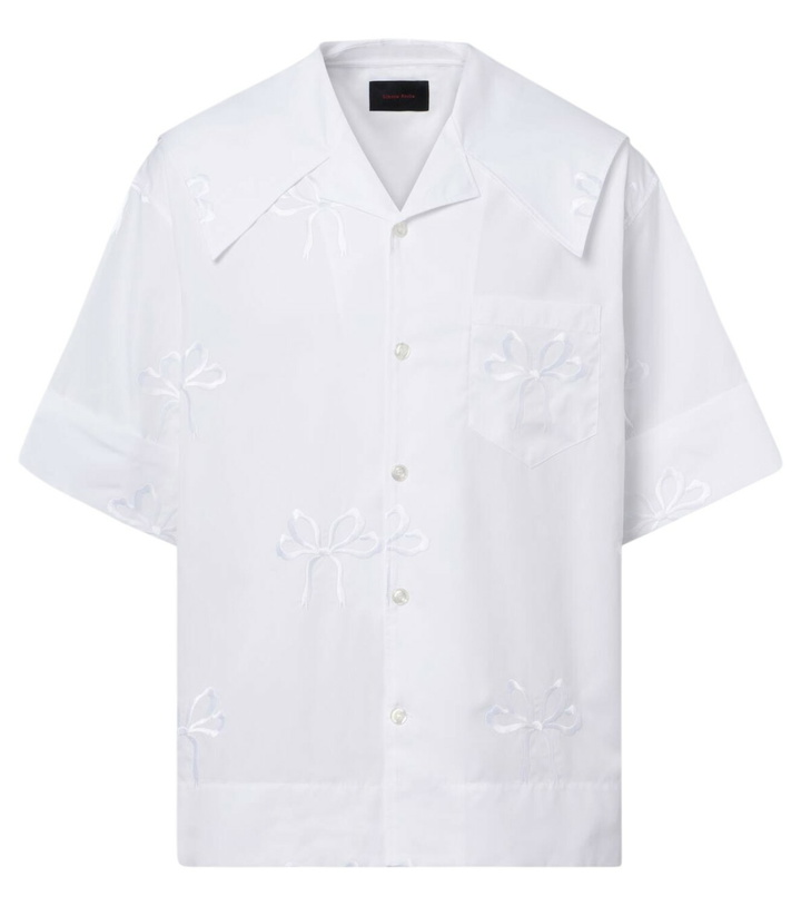 Photo: Simone Rocha Embroidered cotton shirt