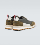 Thom Browne Alumni leather-trimmed sneakers