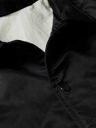 Palm Angels - Appliquéd Logo-Print Shell Coach Jacket - Black