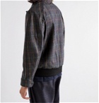 4SDesigns - Checked Wool-Blend Blouson Jacket - Gray