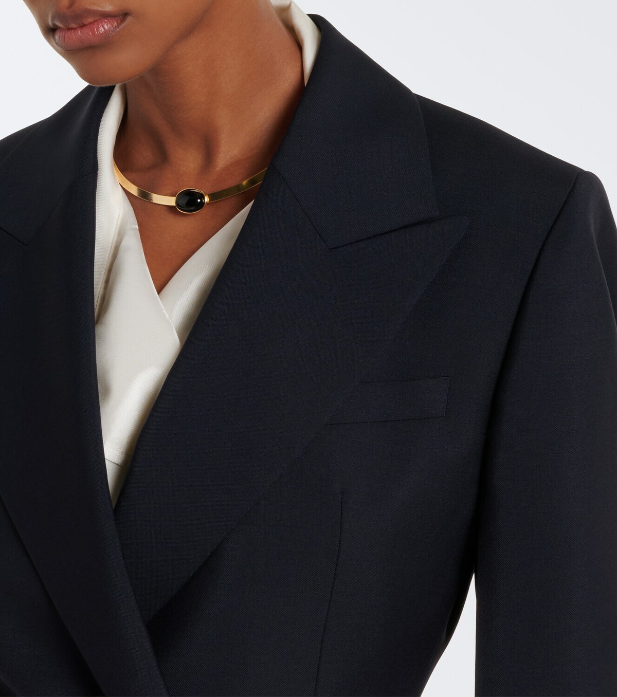 Róhe Double-breasted wool and mohair blazer