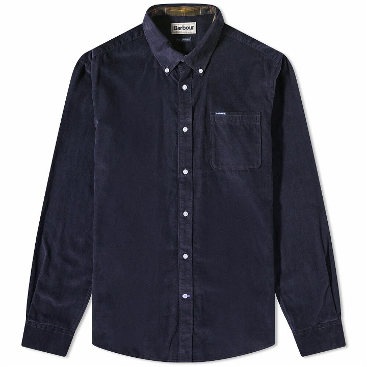 Photo: Barbour Men's Ramsey Tailored Cord Shirt in Navy