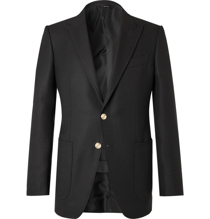 Photo: TOM FORD - O'Connor Slim-Fit Wool and Mohair-Blend Blazer - Black