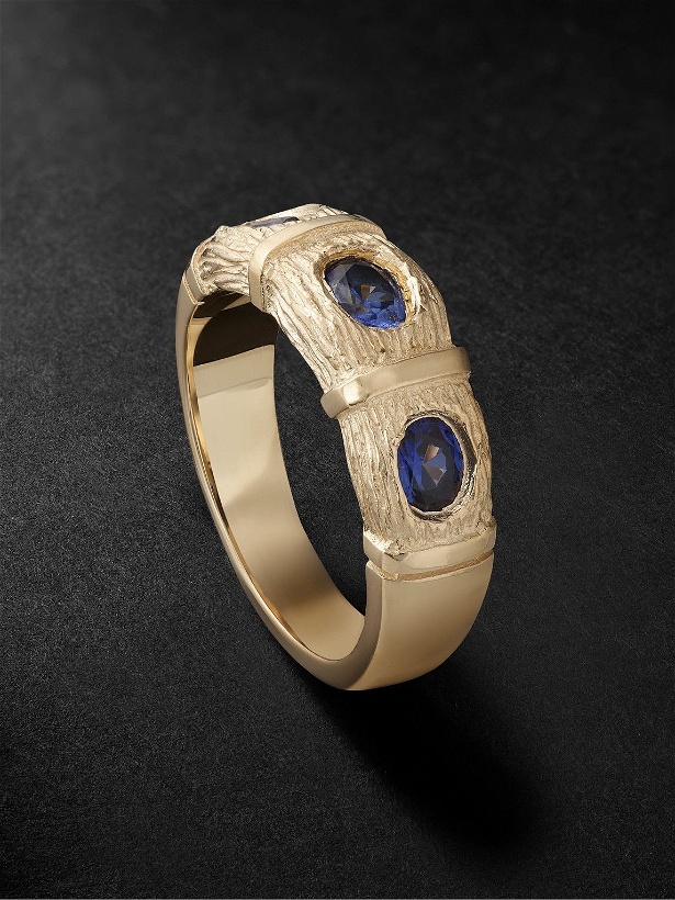 Photo: Bleue Burnham - 9-Karat Gold Sapphire Ring - Gold
