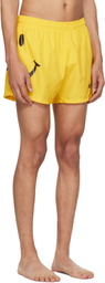 Moschino Yellow Smiley Swim Shorts