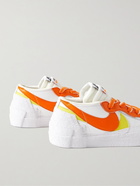 Nike - Sacai Blazer Low Colour-Block Leather Sneakers - White