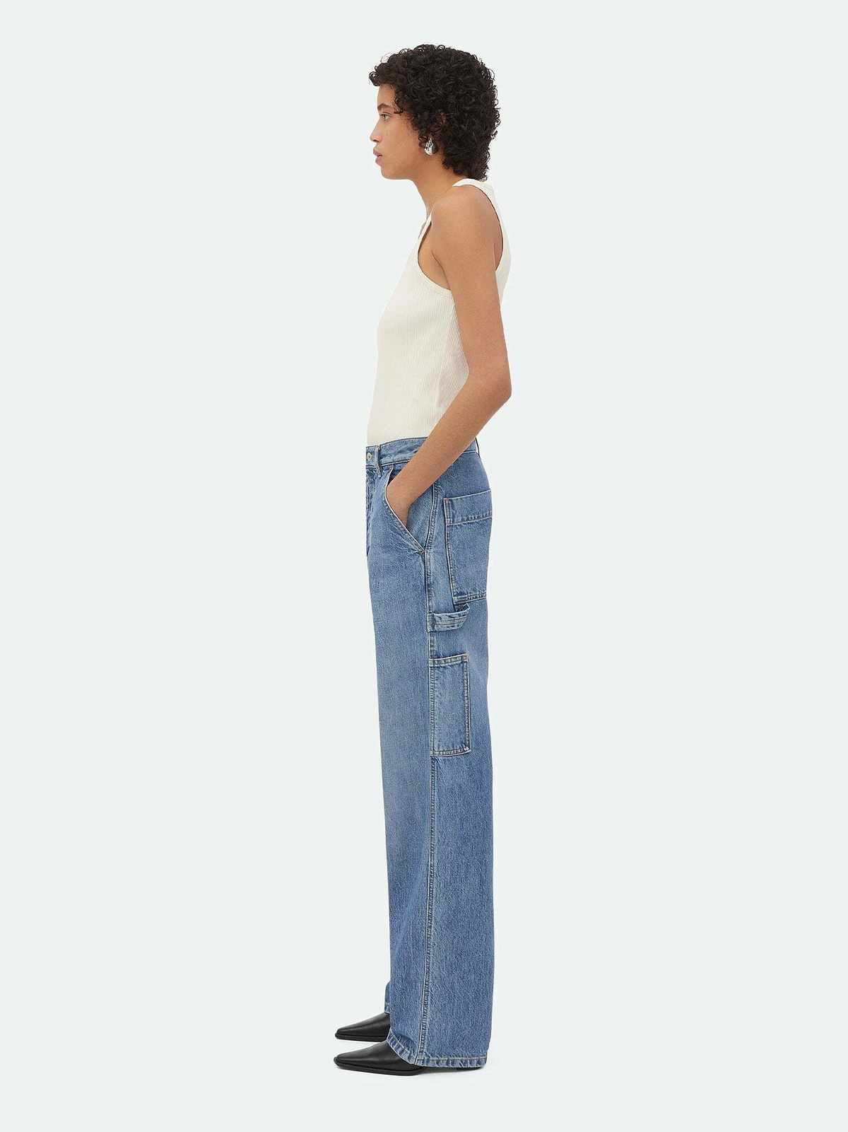 デニム・ジーパン BOTTEGA VENETA Woman Jeans Blue 825519V5J70 4028 Bottega Veneta Jeans Blue Womens Bottega Veneta