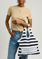 Jacquemus Le Sac Marcel Striped Knitted Tote - Navy - One Size