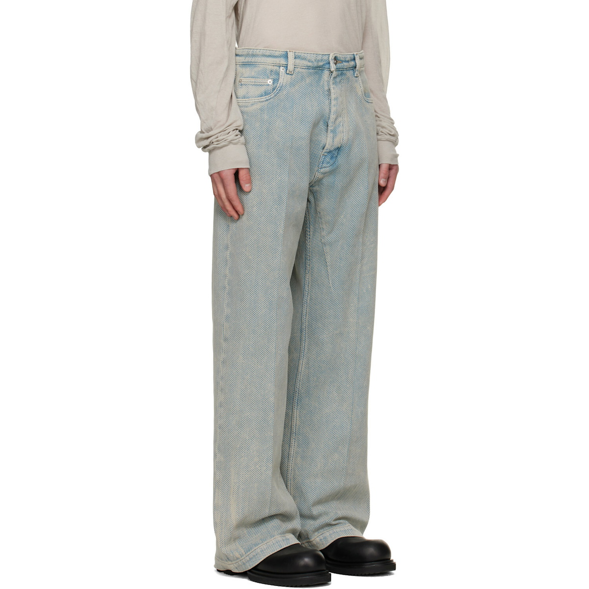 Rick Owens Blue Tower Geth Jeans