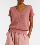 Varley Ashford open-knit cotton top