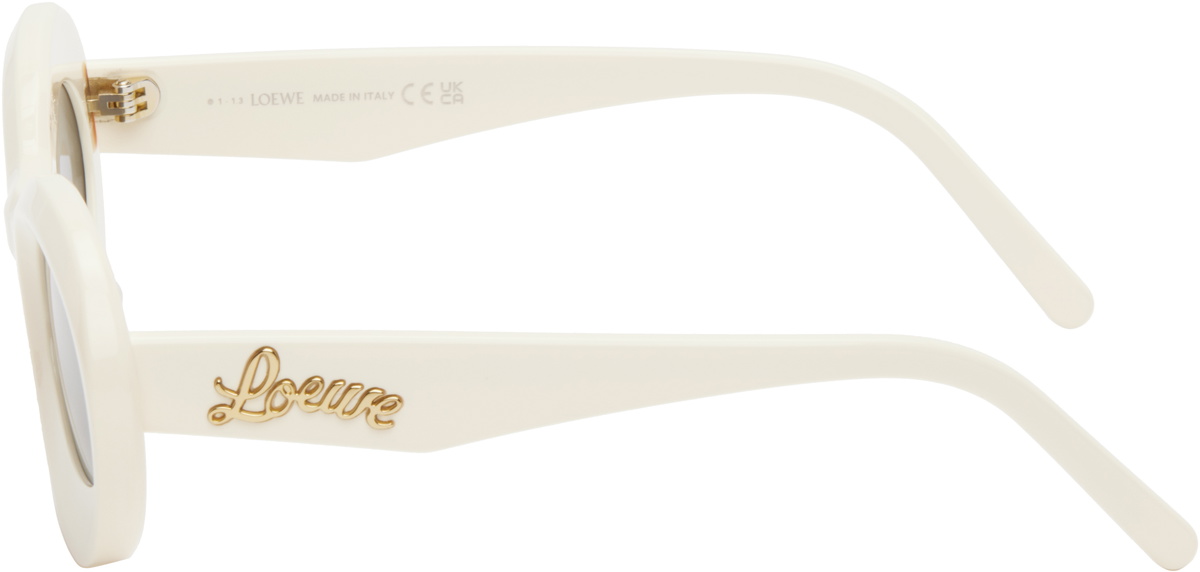 LOEWE Off-White Paula's Ibiza Oval Sunglasses Loewe LOEWE Off-White Paula's Ibiza Oval Sunglasses Loewe