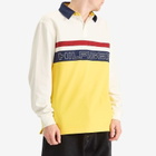 Tommy Jeans Men's Gi Sailing Rugby Polo in Yellow