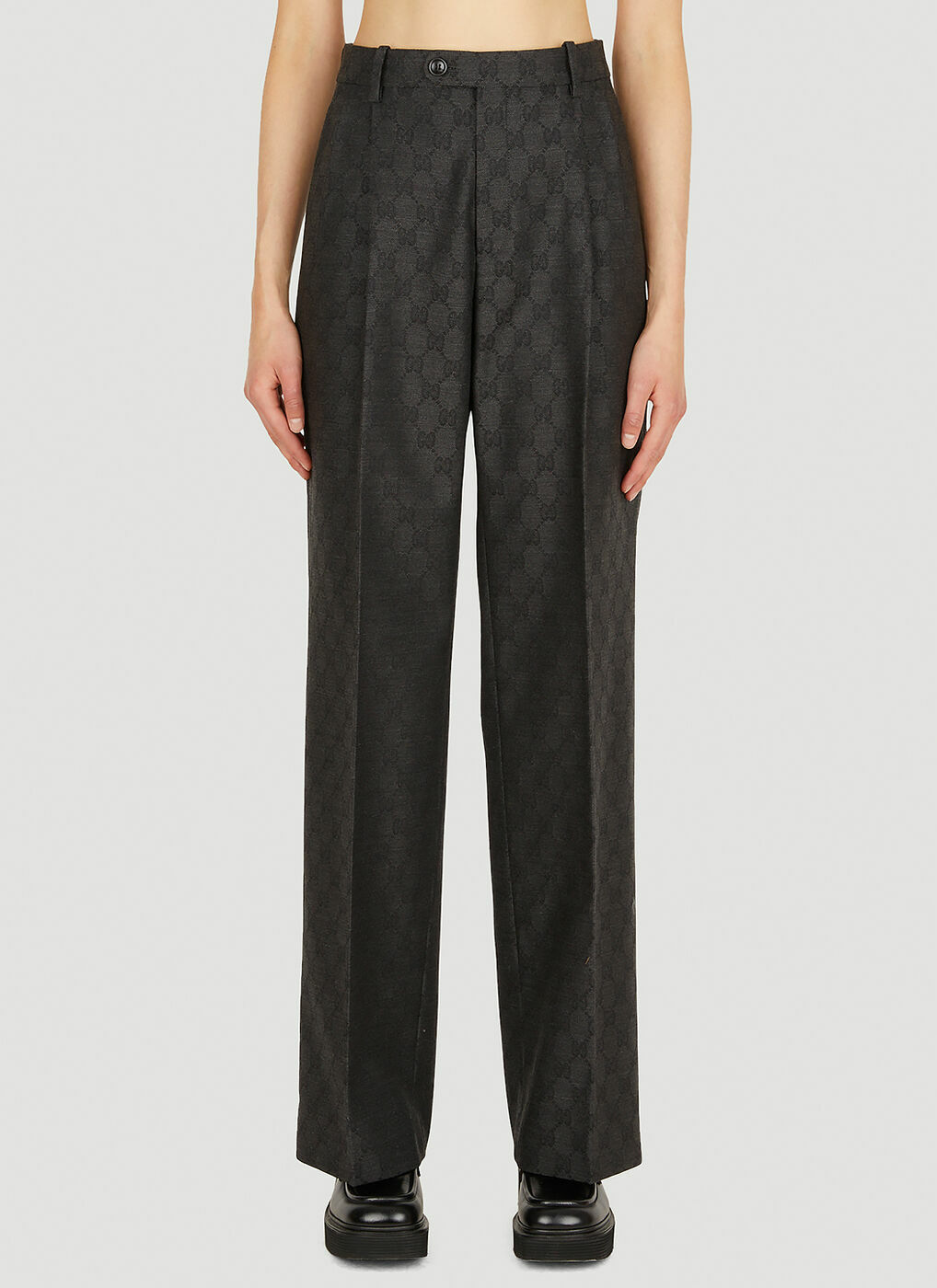 GG Jacquard Pants in Grey Gucci