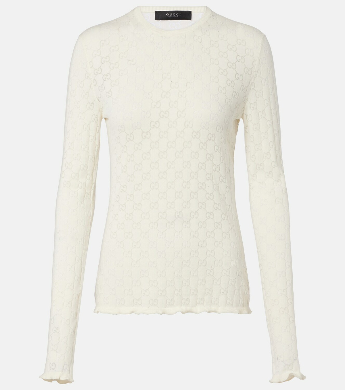 Gucci GG cotton-blend devoré T-shirt