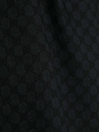GUCCI - Gg And Web Motif Wool Scarf