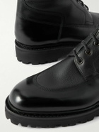 John Lobb - Peak Panelled Leather Boots - Black