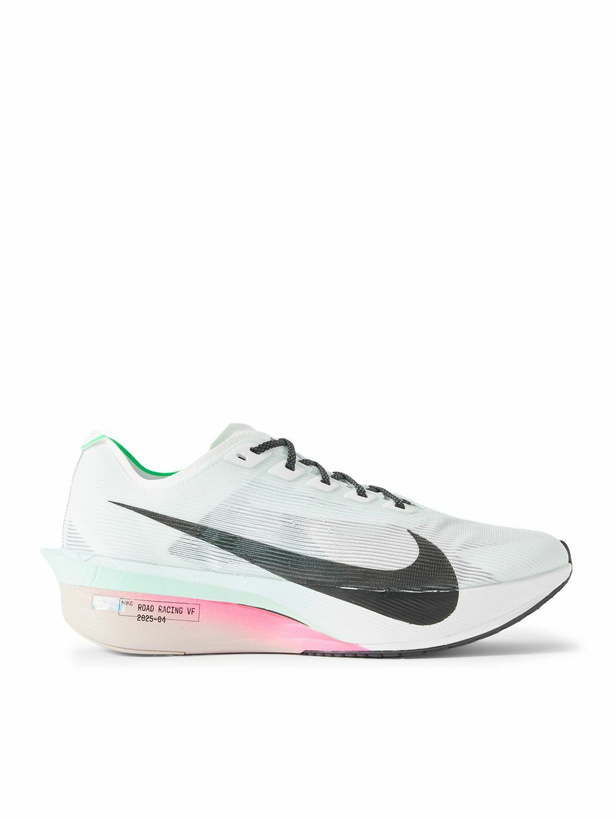 Photo: NIKE RUNNING - ZoomX Vaporfly NEXT% 4 Mesh Running Sneakers - White