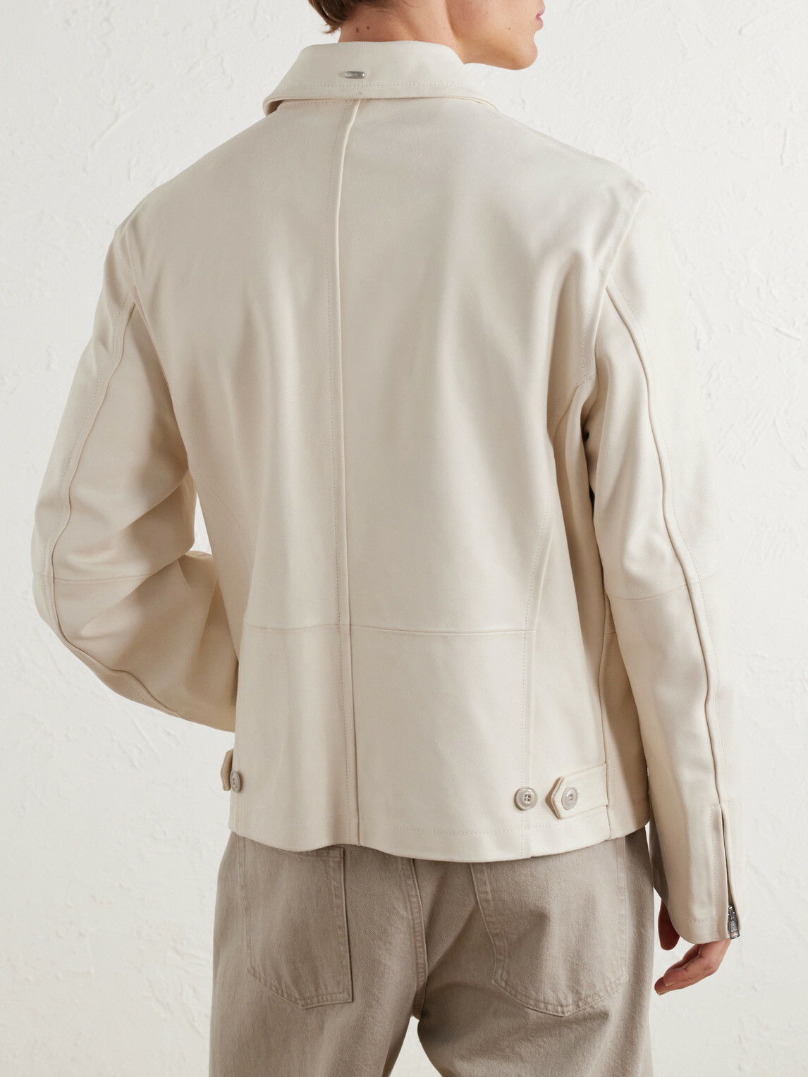 Our Legacy - Rework Panelled Waxed-Suede Jacket - Neutrals