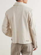 Our Legacy - Rework Panelled Waxed-Suede Jacket - Neutrals