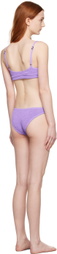 Bond-Eye Purple Saint & Sign Bikini