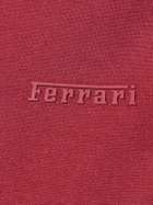 FERRARI - Crewneck Logo Viscose T-shirt