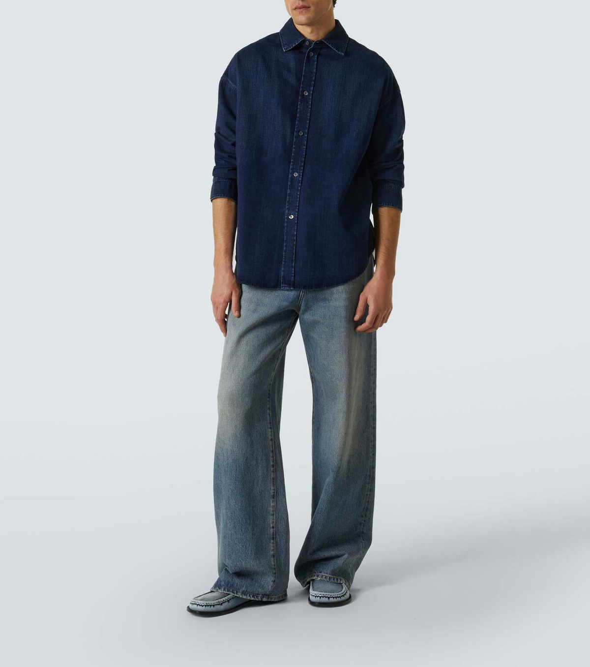 Loewe Campo denim penny loafers Loewe