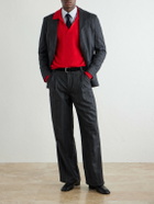 Auralee - Alpaca-Blend Polo Sweater - Red