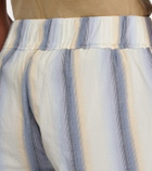Isabel Marant Melinea striped cotton shorts