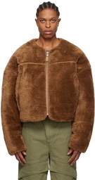 Entire Studios Brown Furry Jacket