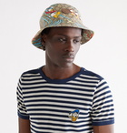 GUCCI - Disney Printed Monogrammed Coated-Canvas Bucket Hat - Neutrals