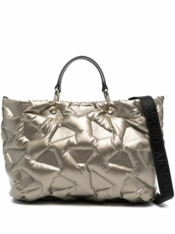 Photo: EMPORIO ARMANI - Metallic Effect Tote Bag