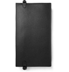 Valextra - Pebble-Grain Leather Tech Case - Black