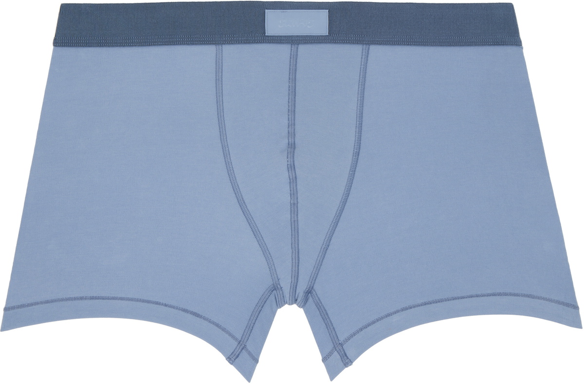 SKIMS Three-Pack Blue SKIMS Cotton 3 Boxer Briefs