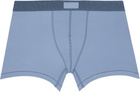 SKIMS Three-Pack Blue SKIMS Cotton 3 Boxer Briefs