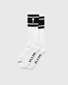 Ami Paris Ami De Coeur Striped Socks Black - Mens - Socks