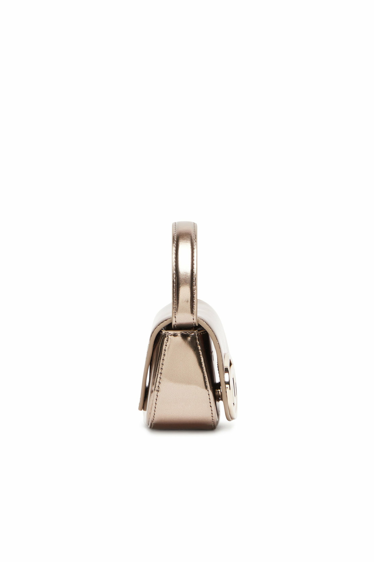 Diesel 1DR-XS-S-Iconic mini bag in mirrored leather - Handbags Womens in Brown
