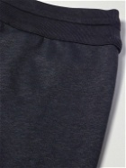 Loro Piana - Kawaguchi Slim-Fit Straight-Leg Cotton, Linen and Cashmere-Blend Sweatpants - Blue