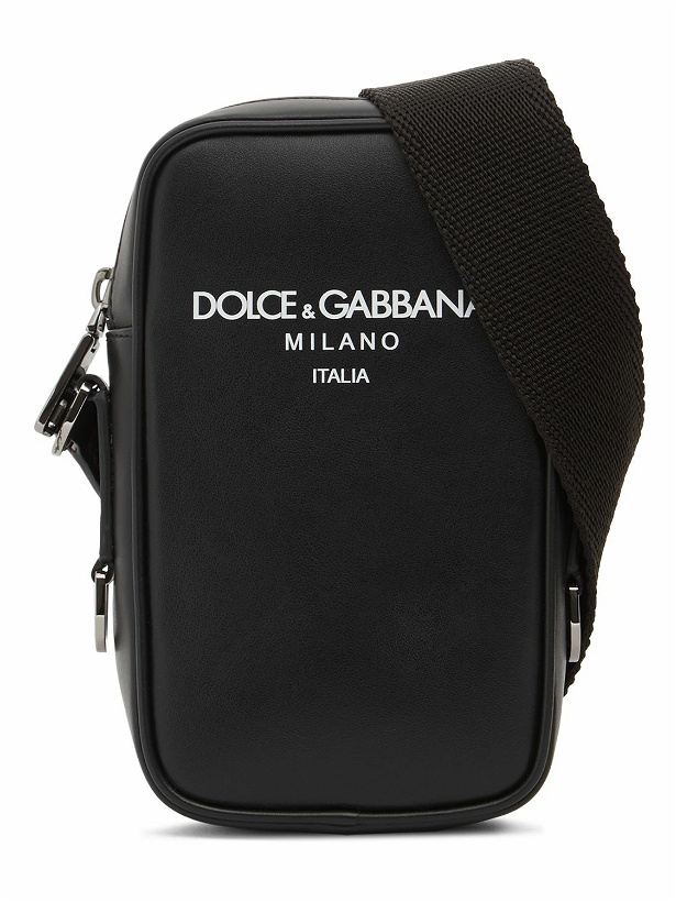 Photo: DOLCE & GABBANA - Soft Leather Logo Crossbody Bag