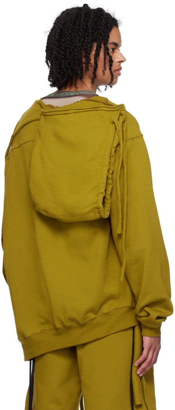 Ottolinger Green Deconstructed Hoodie