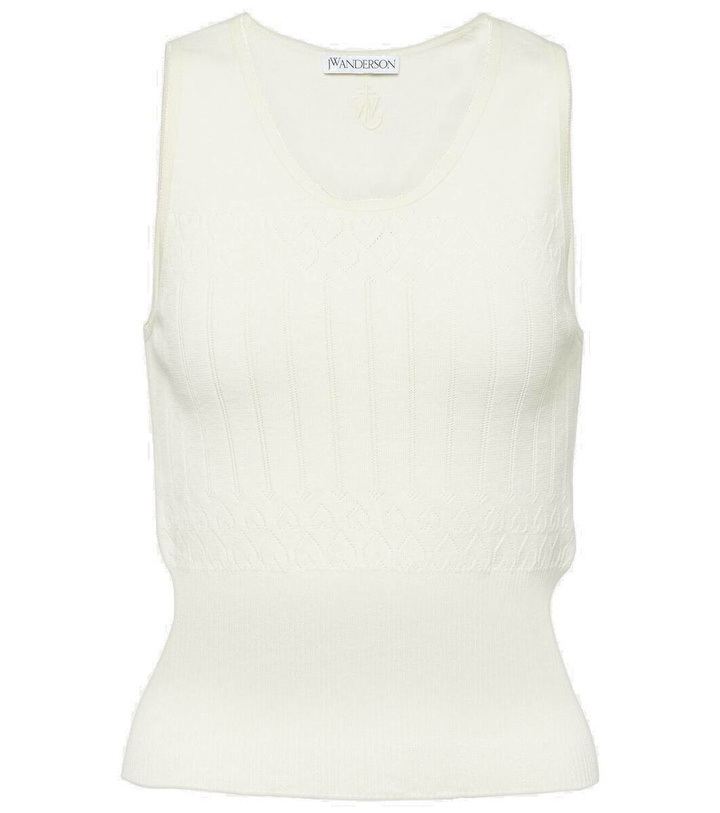 Photo: JW Anderson Pointelle cotton-blend tank top