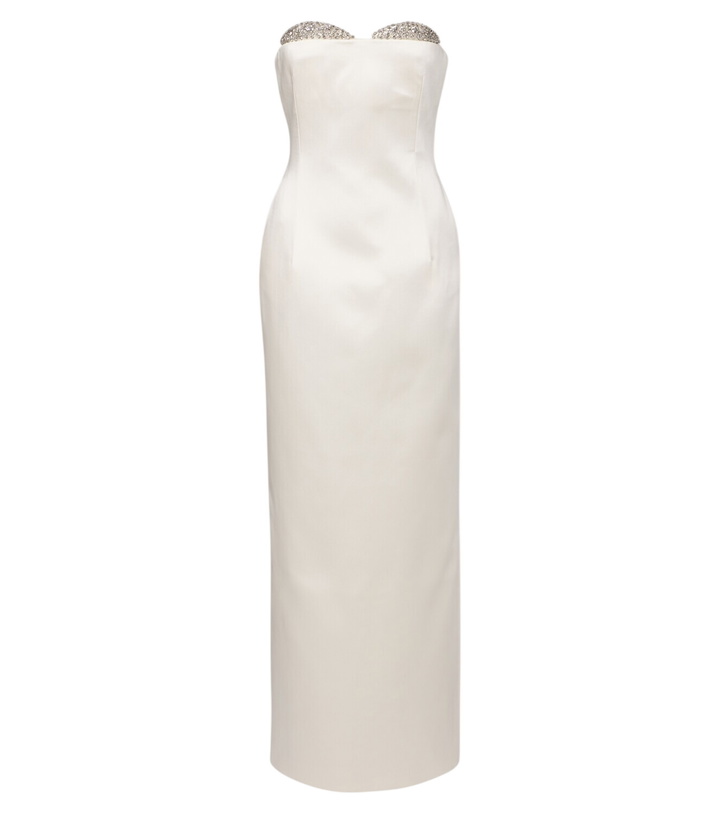 Photo: The New Arrivals Ilkyaz Ozel Noelie embellished satin bustier gown