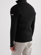 Jacquemus - Le Frescu Ribbed Cotton-Blend Zip-Up Sweater - Black