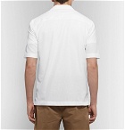 Sunspel - Camp-Collar Textured-Cotton Shirt - White