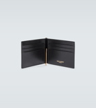 Saint Laurent - Portadoll leather money clip wallet