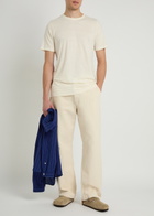 Oliver Spencer Conduit Fine-knit T-shirt Ecru