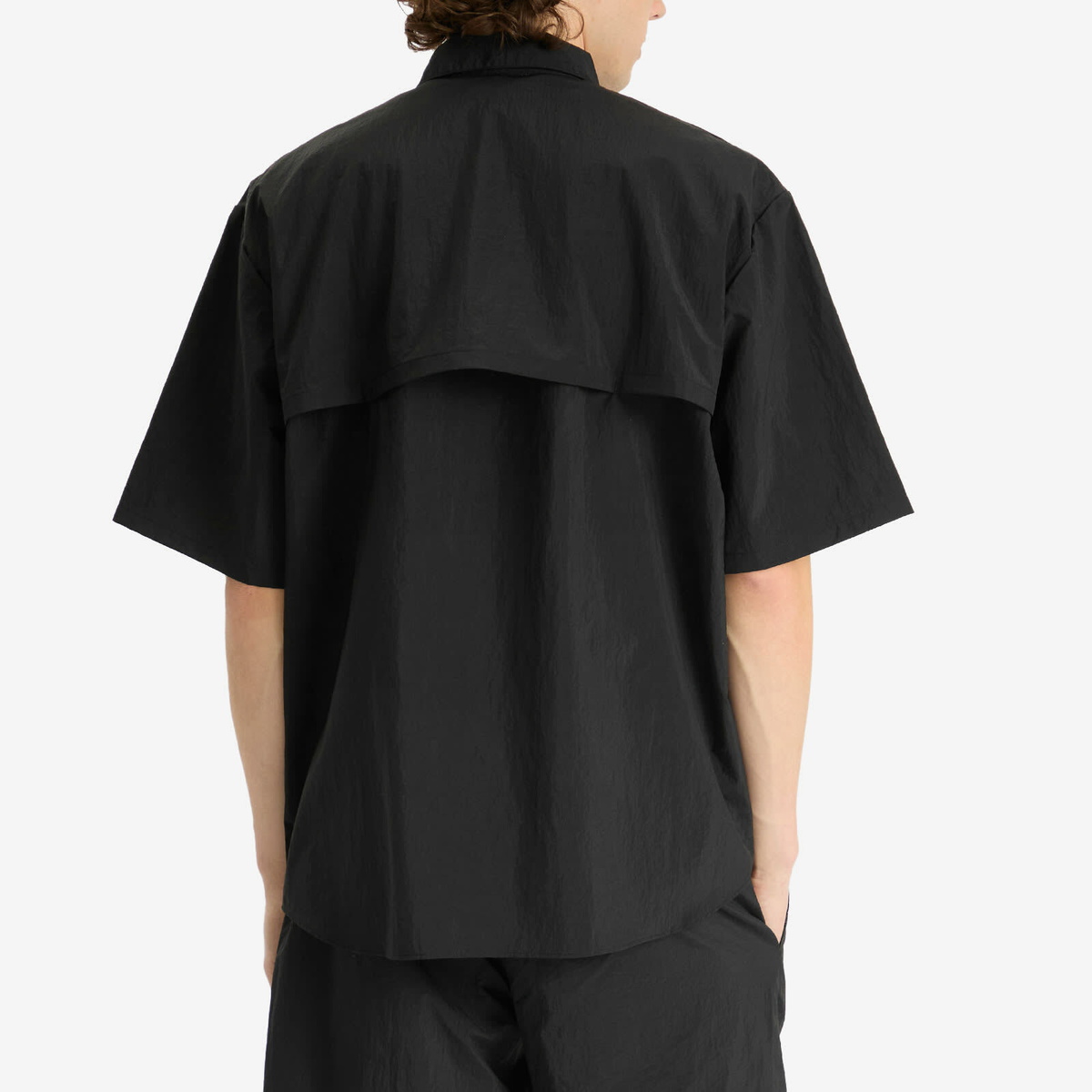 Uniform Experiment Men's Crystal Nylon Ventilation Shirt in Black