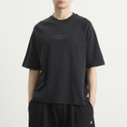 Umbro Men's Iconic Boxy T-Shirt in Black/Volcanic Ash