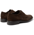 Tod's - Suede Derby Shoes - Men - Dark brown