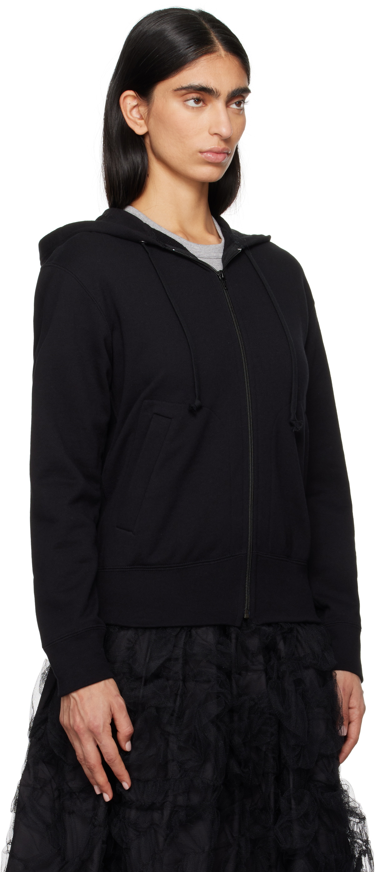 COMME des GARÇONS PLAY Black 'Heart On Back' Hoodie